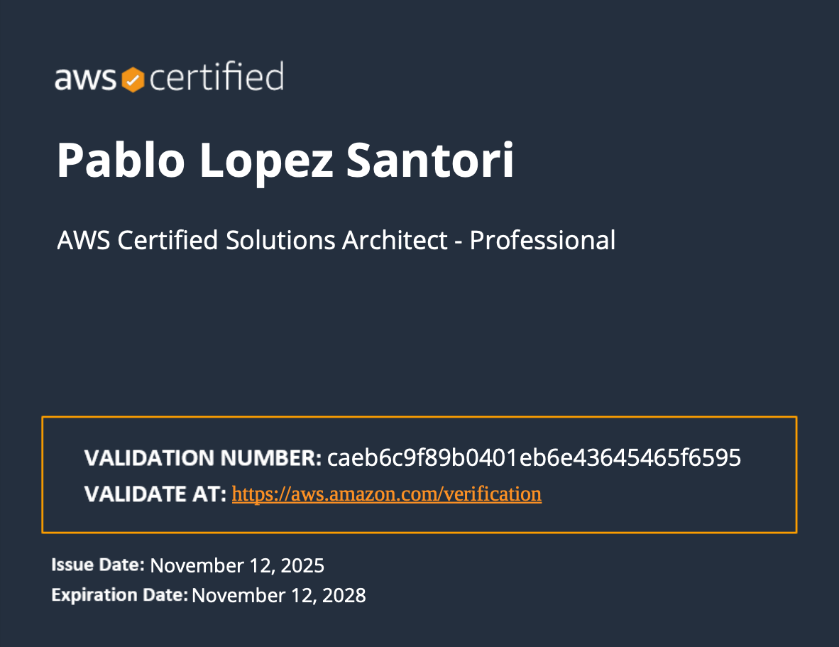 AWS Architect Professional Certificate
